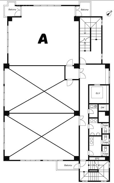 岩崎ビルA 間取り図