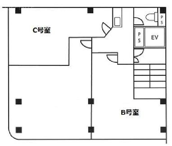 西山興業西新橋ビルB 間取り図