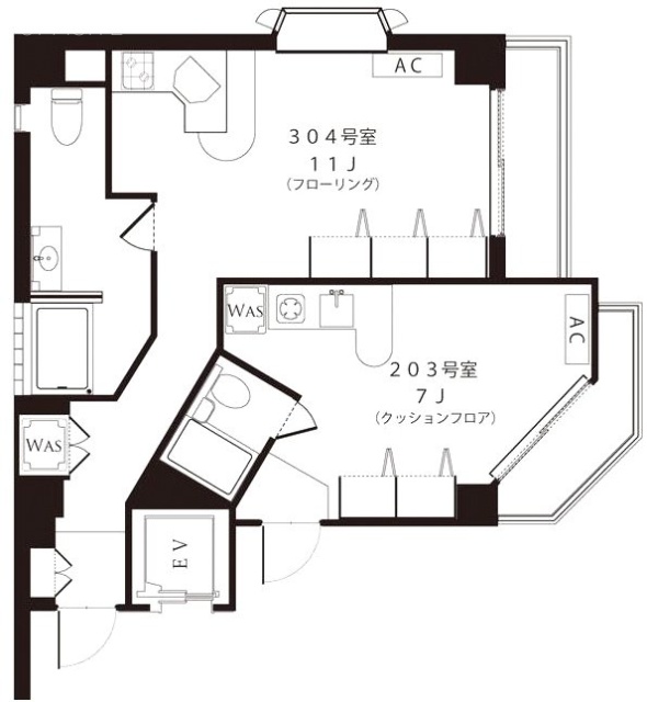 原宿CSハウス203 間取り図