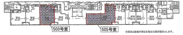 ヒューリック銀座ウォールビル503 間取り図