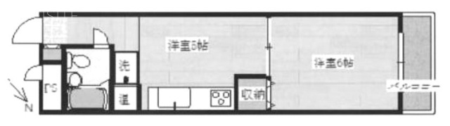 サンハイツ高田馬場403 間取り図