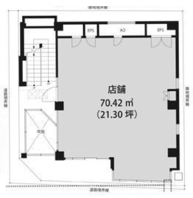 武蔵野市開発公社第2ビル1F 間取り図