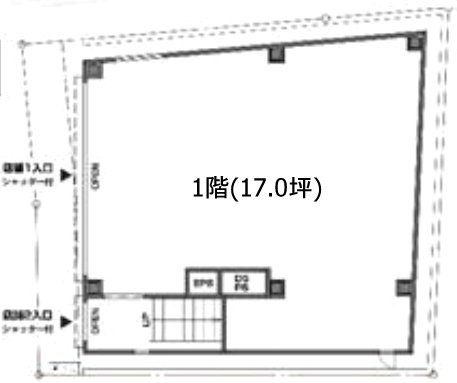 プラスキューブ豪徳寺駅前1F 間取り図