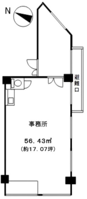 サンハイツ東十条403 間取り図