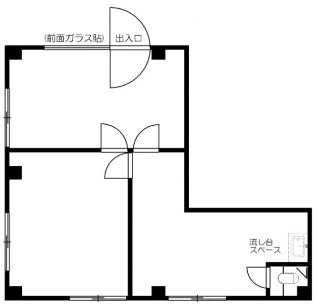 河合ビル1F 間取り図