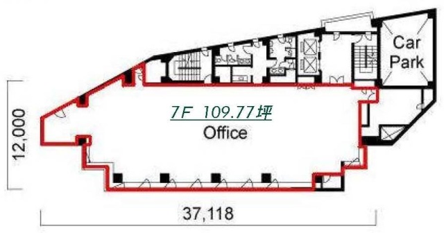 象印東京ビル7F 間取り図