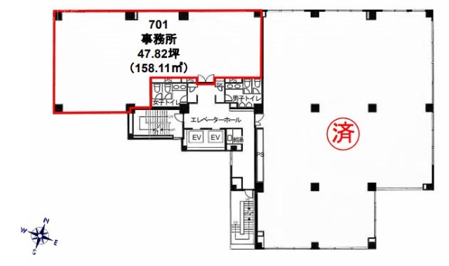 MUPRE東池袋701 間取り図