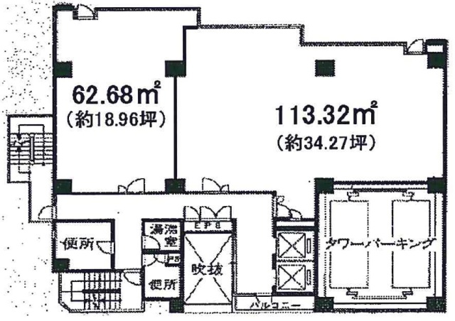 ワコーレ三軒茶屋64ビル7F 間取り図