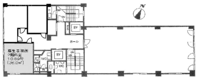 清話会ビルB 間取り図
