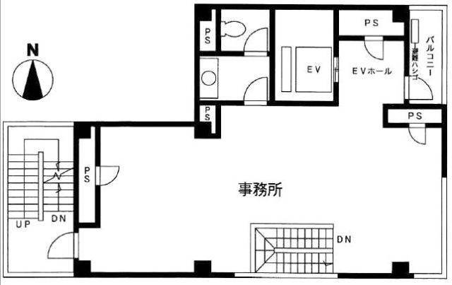 透一ビル5F 間取り図