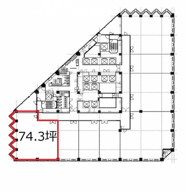 城山トラストタワー15F 間取り図