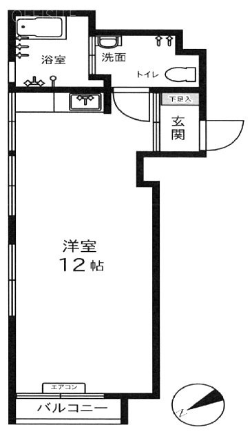 パレス麻布7F 間取り図