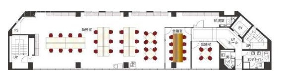 永田町グラスゲート2F 間取り図