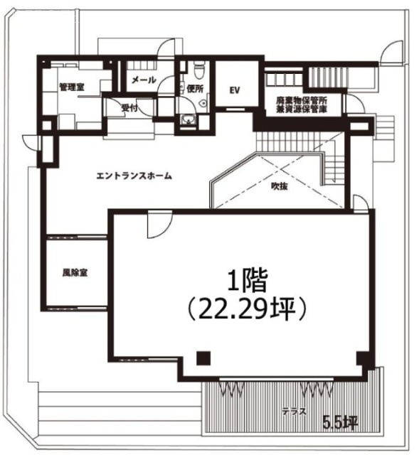 デニス赤坂ビル101 間取り図