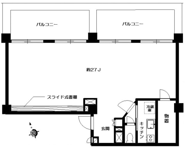 チサンマンション原宿5F 間取り図