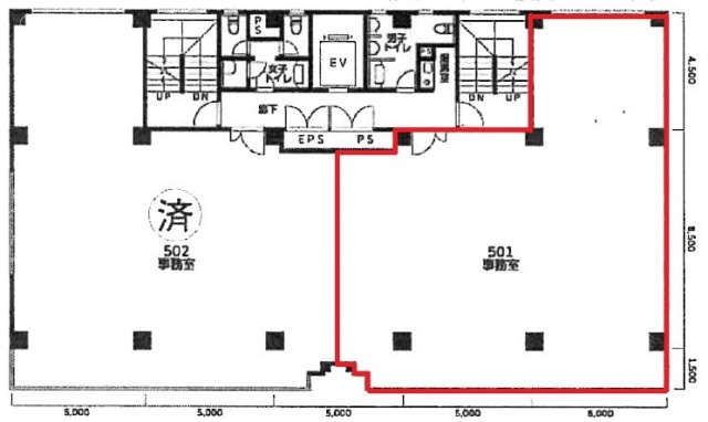 アーベイン相模(天幸ビル37)501 間取り図