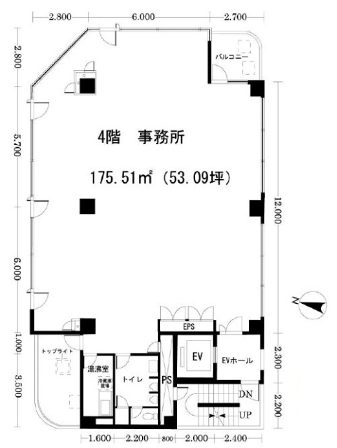 プラスワンビル4F 間取り図