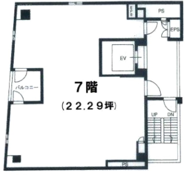 上野ソシアルビル7F 間取り図