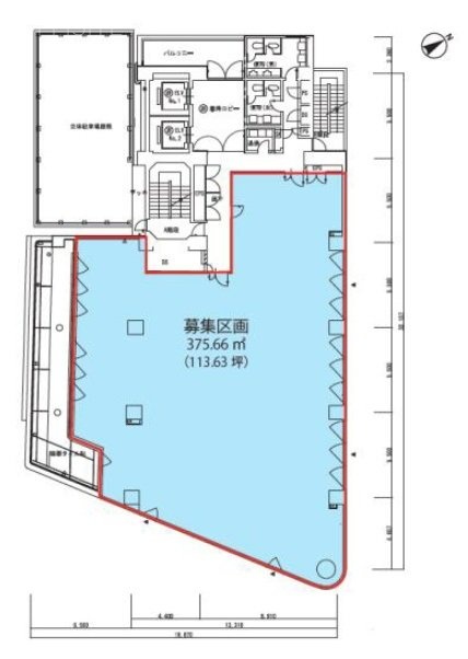 渋谷道玄坂スカイビル9F 間取り図