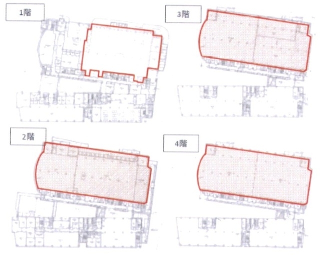 トークピア川崎ビル1F～4F 間取り図