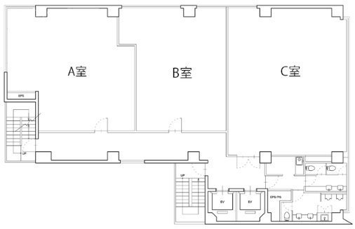新橋MCVビルB 間取り図