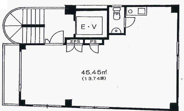 ブラッサム西ビル3F 間取り図