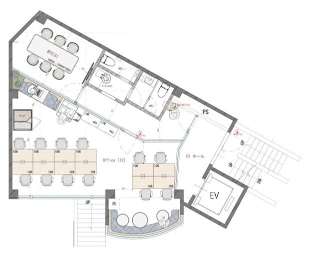 青葉台4丁目ビル1F 間取り図