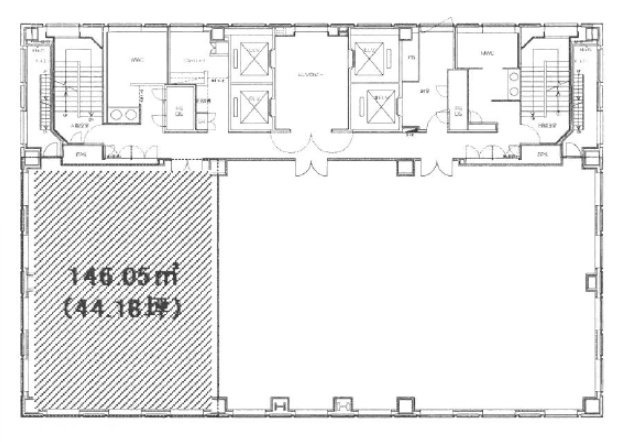 あいおいニッセイ同和損保名古屋名駅ビル5F 間取り図