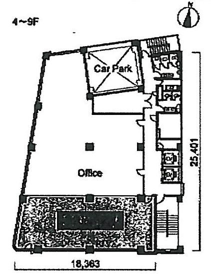 渋谷たくぎんビル5F 間取り図