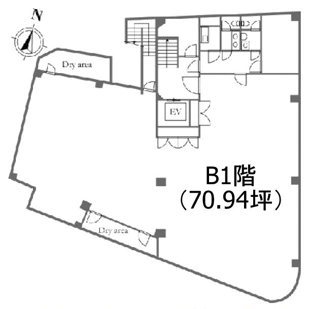 ダイニチ麹町ビルB1F 間取り図