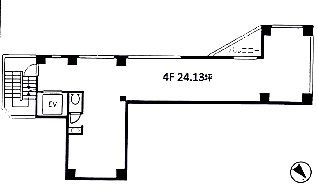 K246ビル4F 間取り図