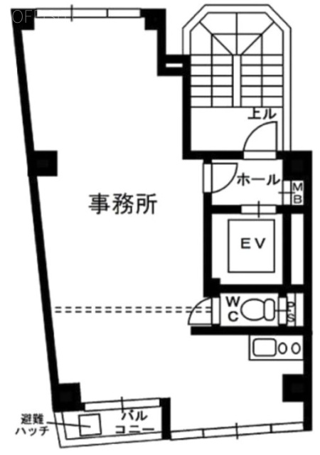 扇園第3ビル2F 間取り図