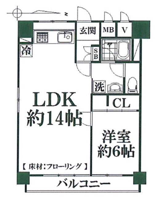 コーポ井上ビル301 間取り図