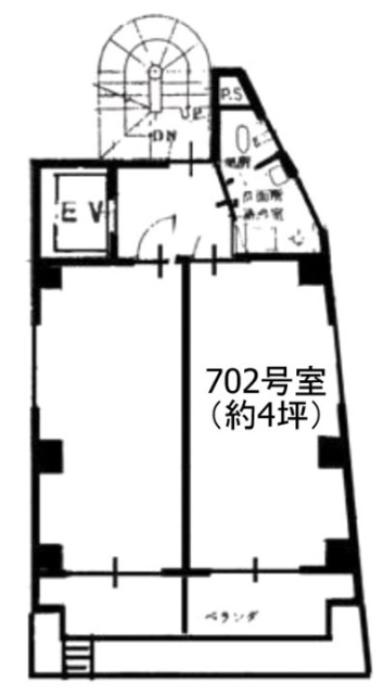MMビルⅡ702 間取り図