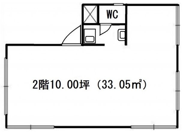 中村ビル別館2F 間取り図