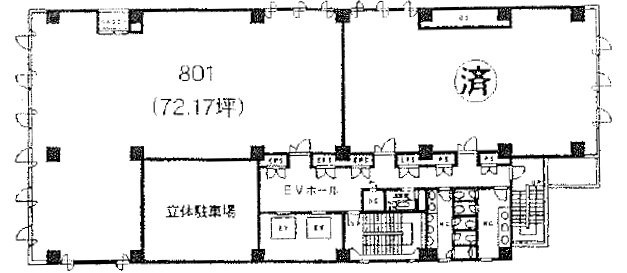 丸多屋ビル801 間取り図