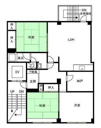 日興ビル6F 間取り図