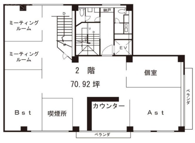 小池ビル2F 間取り図