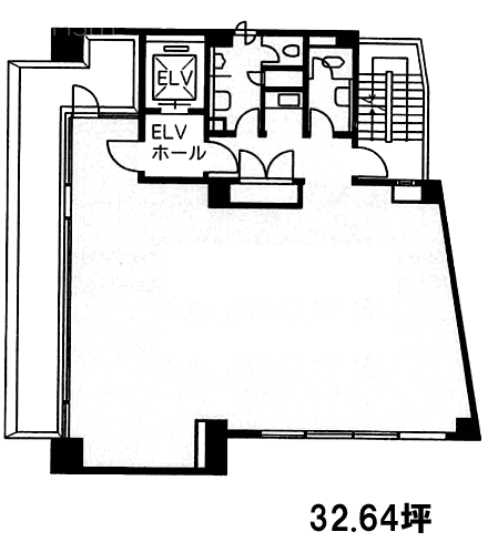 第一中村ビル6F 間取り図