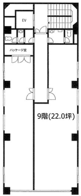 第3正明(しょうめい)ビル9F 間取り図