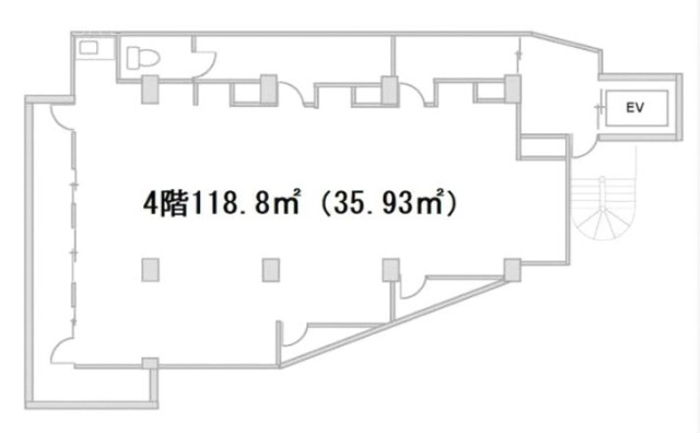 井上ビル12号館4F 間取り図