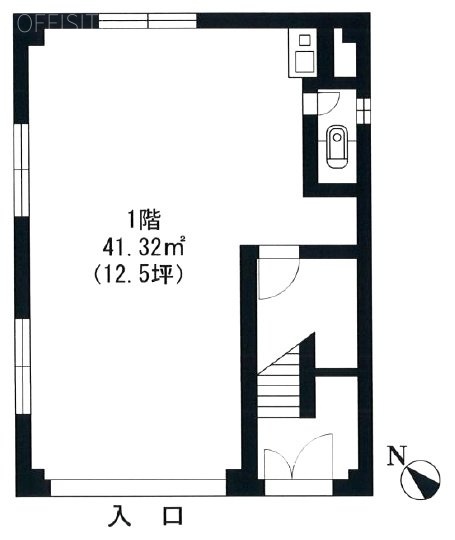 第三柘植(スゲ)ビル1F 間取り図