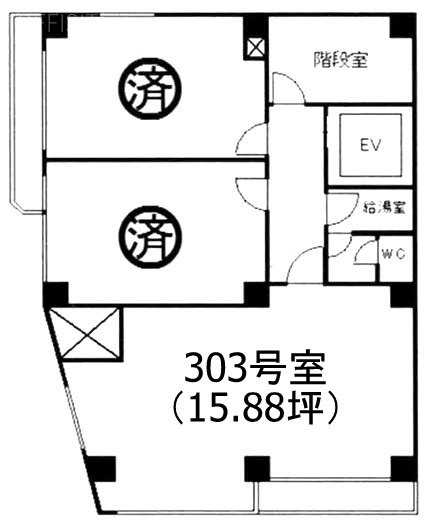 ハッピー本郷303 間取り図