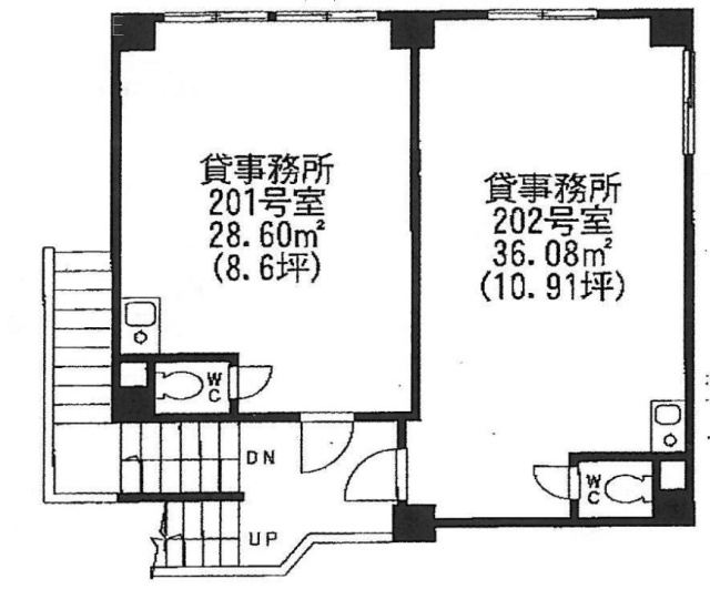 浜中ビル201 間取り図