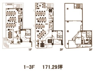 CAMEL TSUKIJIⅡ1F～3F 間取り図