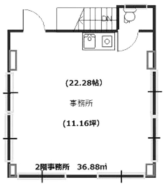 富士ハイツビル201 間取り図