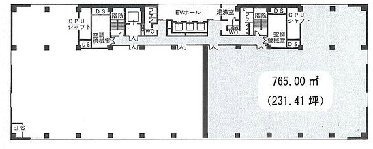 長谷萬Ⅱビル5F 間取り図