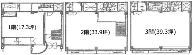 ラジルマビル1F～3F 間取り図