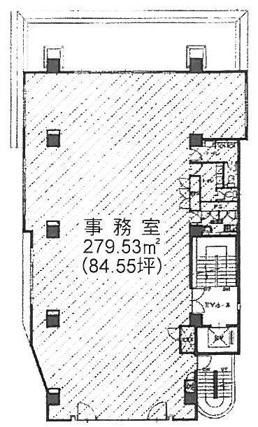 プラザ曙橋ビル5F 間取り図