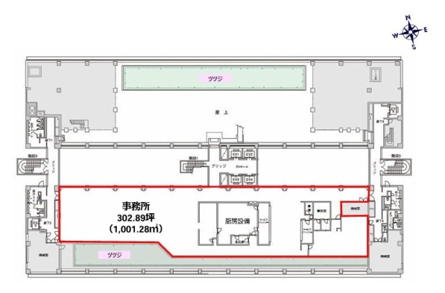 TF西台ビル6F 間取り図